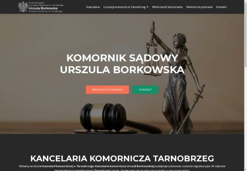 KOMORNIK SĄDOWY PRZY SĄDZIE REJONOWYM W TARNOBRZEGU URSZULA BORKOWSKA